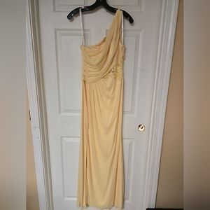 Davids Bridal Canary yellow dress